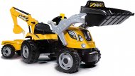 SMOBY traktors Builder Max dzeltens, 7600710301