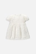 COCCODRILLO kleita ar īsam piedurknēm ELEGANT BABY GIRL, ecru, WC4128202EBG-003-0