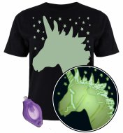 SPLAT PLANET tumsā spīdošs krekls Unicorn, 7-8 gadi, SPG0012