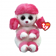 TY Beanie Bellies pūdelis HEARTLY rozā un balts, TY41046
