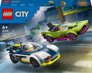 60415 LEGO® City Policijas Auto Un Jaudīgā Auto Pakaļdzīšanās