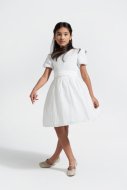 COCCODRILLO kleita ar īsam piedurknēm ELEGANT JUNIOR GIRL, ecru, WC4209EJG-003-
