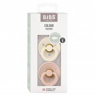 BIBS knupis “Color Symmetrical”, 2 gab., 0-6 m., Ivory/Blush, 1. izmērs