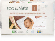 Eco by NATY autiņbiksītes 1 New Born izmērs, 25gab
