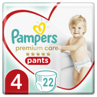 PAMPERS Premium Care disposable training pants s4 9-14kg 22pcs, 81750540