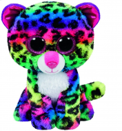 TY Beanie Boos plīša daudzkrāsains leopards DOTTY, 23 cm, 37074