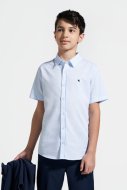 COCCODRILLO krekls ar garām piedurknēm ELEGANT JUNIOR BOY, zili, WC4136202EJB-014-