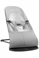 BABYBJÖRN šūpuļkrēsls Balance Soft Mesh, silver/white, 005129A