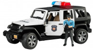BRUDER Jeep Wrangler Policijas transportlīdzeklis, policists, 2526