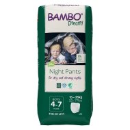 BAMBO autiņbiksītes DREAMY NIGHT 4-7 zēniem, 15-35 kg 10 gab., BAMBN9883
