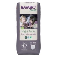 BAMBO autiņbiksītes DREAMY NIGHT 4-7 meitenēm, 15-35 kg. 10 gab., BAMBN9867