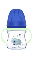 CANPOL BABIES Pretkoliku pudelīte EasyStart, 120ml, Sleepy Koala, 35/236_blu
