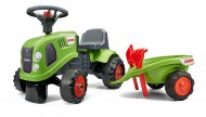 FALK Baby Claas skrejmašīna - traktors ar piekabi, grābekli un lāpstu, 212C