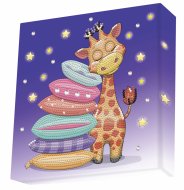 DOTZ BOX radošais komplekts - dimantu glezna giraffe pillow 22x22cm, 11NDBX078