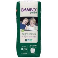 BAMBO autiņbiksītes DREAMY NIGHT 8-15, zēniem, 35-50 kg 10 gab., BAMBN9899
