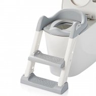 PRIMABOBO mīksts tualetes sēdeklis ar kāpnēm, pelēks, D6839G