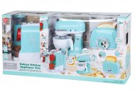 PLAYGO luksus virtuves ierīces - kafijas automāts, mikseris, tosteris, zils, 38126