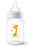 PHILIPS AVENT Pretkoliku pudelīte 260 ml, 1M+ Giraffe SCF821/12