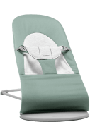 BABYBJÖRN šūpuļkrēsls BALANCE Soft Black Frame Woven/Jersey, light sage/grey, 005270