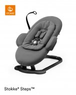 STOKKE šūpuļkrēsls STEPS™, herringbone grey / black chassis, 350115