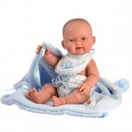 LLORENS leļļu mazulis ar zilu konvertiņu, 26 cm, 26307