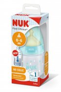 NUK First Choice+ polipropilēna pudele ar lateksa knupīti 150ml, M, SK52