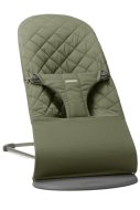 BabyBjörn šūpuļkrēsls Bliss Woven/Classic quilt Dark green 006046