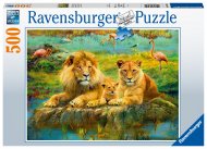 RAVENSBURGER puzle Lions in the Savannah, 500gab., 16584