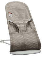 BABYBJÖRN šūpuļkrēsls BLISS Mesh, grey/beige + rotaļlieta, 606102 