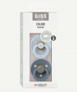 BIBS knupis “Color Symmetrical”, 2 gab., 6-18 m., Baby Blue/ Petrol, 2.izmērs