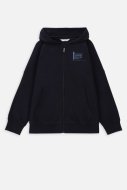 COCCODRILLO džemperis ar rāvējslēdzēju ar kapuci EVERYDAY BOY A, tumši zils, WC4132402VBA-015-