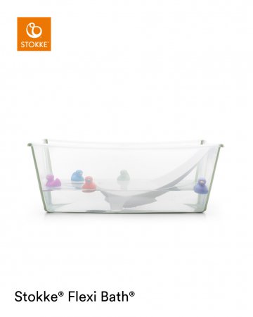 STOKKE vanna un jaundzimušā atbalsts FLEXI BATH®, transparent green, 531508 531508