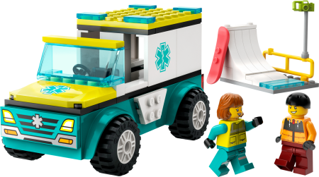 60403 LEGO® City Ātrās Palīdzības Auto Un Snovotājs 