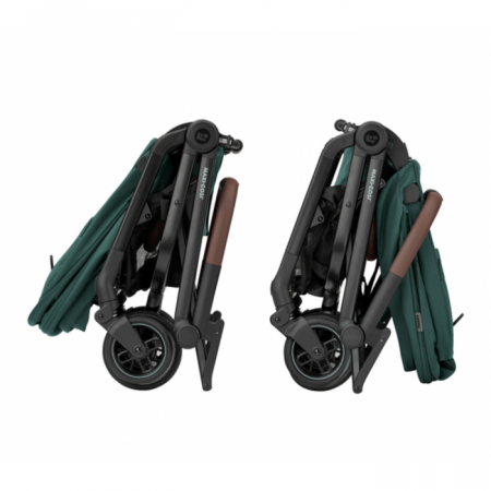 MAXI COSI ratiņi Leona Essential Green (Black Frame + Brown Leather) Essential Green 1204047110