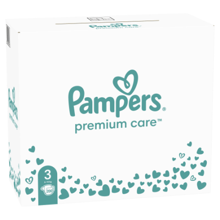 PAMPERS Autiņbiksītes Premium Care 3 izmērs, 200 gab, 81784128 
