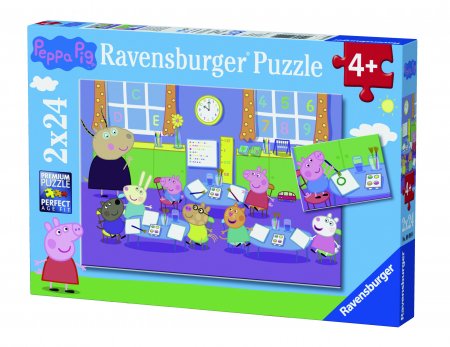 RAVENSBURGER puzle Peppa Pig, 2x24gab., 09099 09099