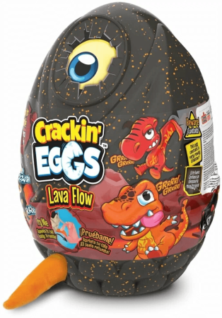 CRACKIN EGGS pl?ša r?cošais dinozaurs Dino Egg Lava, sortiments, SK004A1 