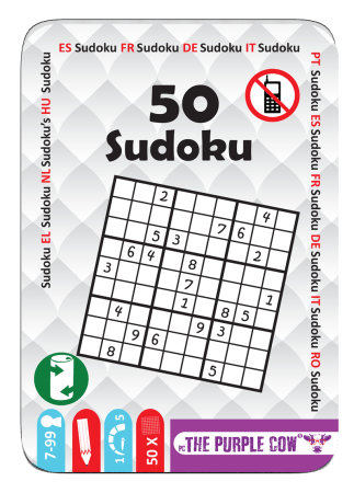 PURPLE COW game 50 Sudoku, 610 