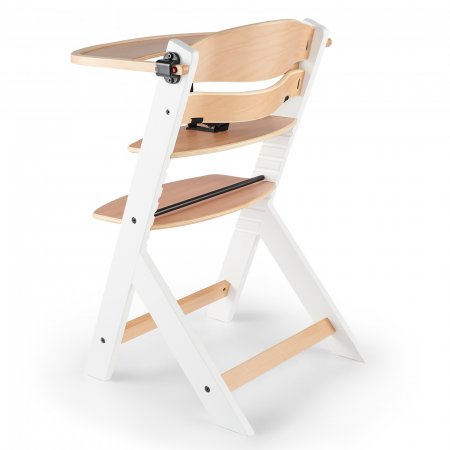 KINDERKRAFT barošanas krēsliņš ENOCK Wooden/White KKKENOCWHT0000