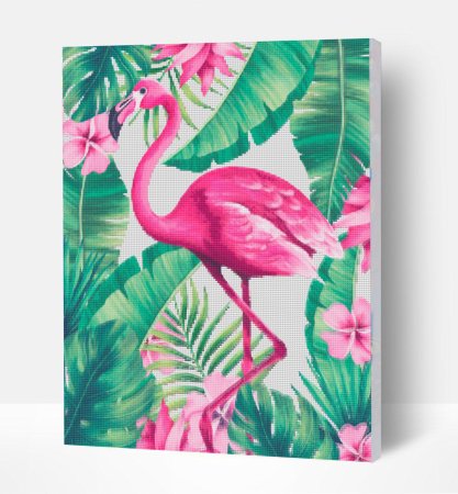 SPLAT PLANET pikseļu māksla - flamingo 30x40 cm, SP45553 SP45553