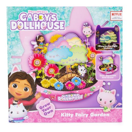 GABBY'S DOLLHOUSE grow your own kitty fairy garden komplekts, 70-0006 