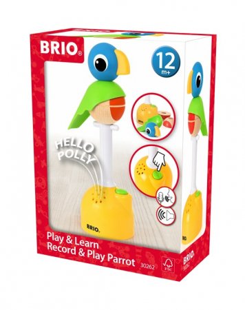 BRIO elektroniskā rotaļlieta Play & Learn Parrot, 30262 30262