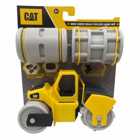 CAT smilšu rotaļlietu komplekts Mini Crew Road Roller, 83375 83375