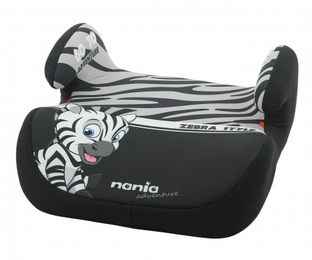 NANIA autokrēsls-paliktnis Topo Comfort Adventure Zebre 547244 547244