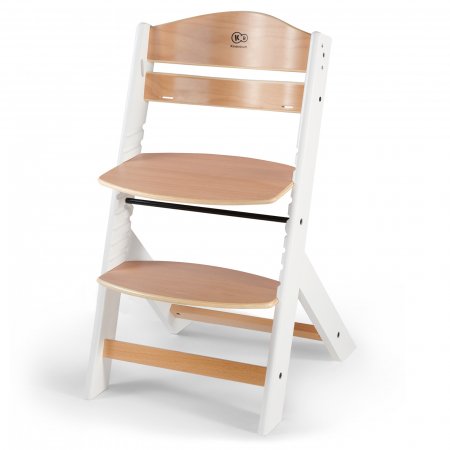 KINDERKRAFT barošanas krēsliņš ENOCK Wooden/White KKKENOCWHT0000