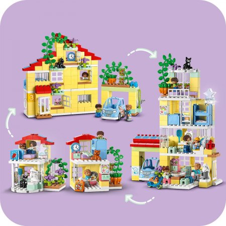10994 LEGO® DUPLO Town “Trīs vienā” ģimenes māja 10994