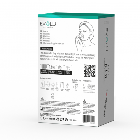 EVOLU inhalators “Nano Air” (smidzinātājs), EV1001 EV1001