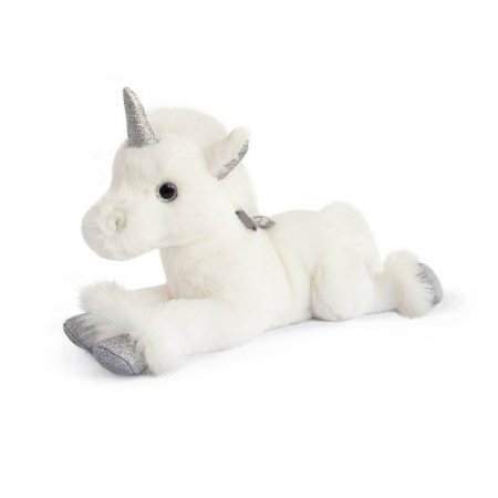 DOUDOU ET COMPAGNIE plush Unicorn, silver, 35 cm, HO2678 HO2678