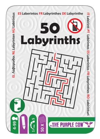 PURPLE COW game 50 Labyrinths, 603 