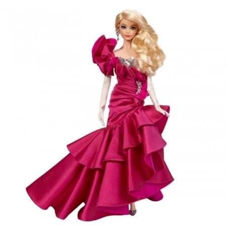 BARBIE Kolekcionējama lelle ar rozā kleitu 2021, GXL13 GXL13